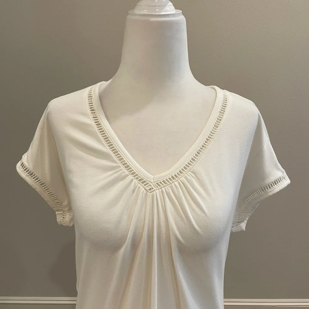 Anthropologie Meadow Rue ivory top - Picture 5 of 10